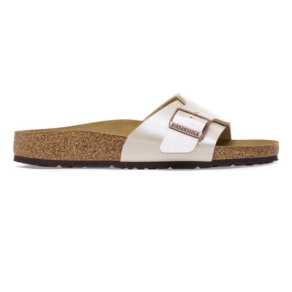 Birkenstock Catalina Birko-Flor Sandal Graceful Pearl White Medium Narrow 39 NEW - Picture 3 of 13
